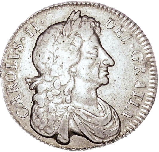 1679 Halfcrown Fourth bust Edge TRICESIMO PRIMO S3367 ESC 480 VF