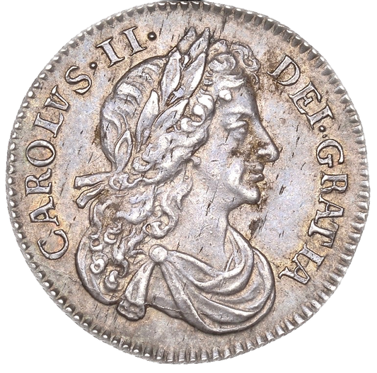 1679/7 Sixpence S3382 ESC 575 Excessively rare (R5) NEF/GVF