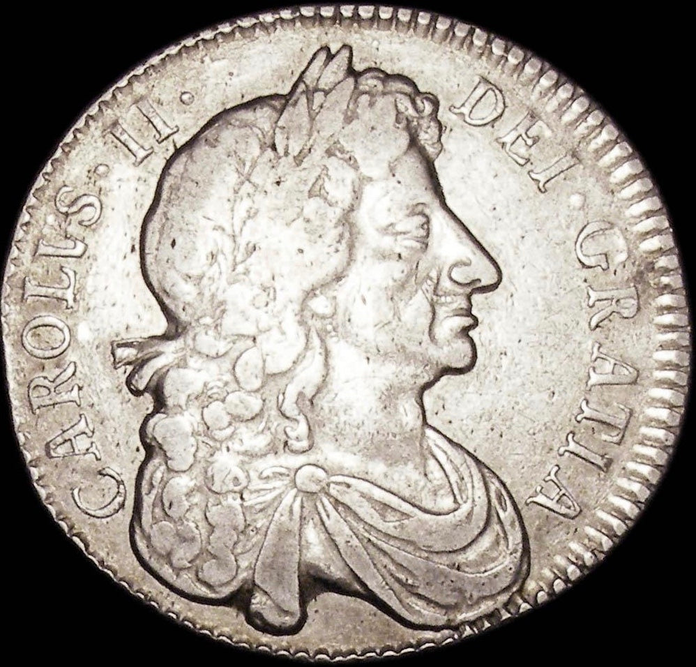 1679 Halfcrown Fourth bust Edge TRICESIMO PRIMO S3367 ESC 480 VF