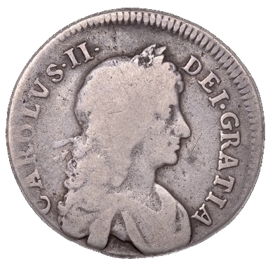1680 Shilling Second bust variety S3375 ESC 551 Excessively rare (R6) AF