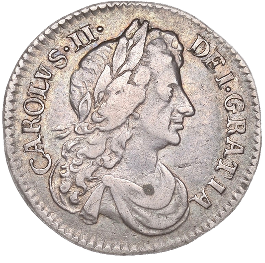 1680 Sixpence S3382 ESC 576 Very rare (R2) GF/AVF