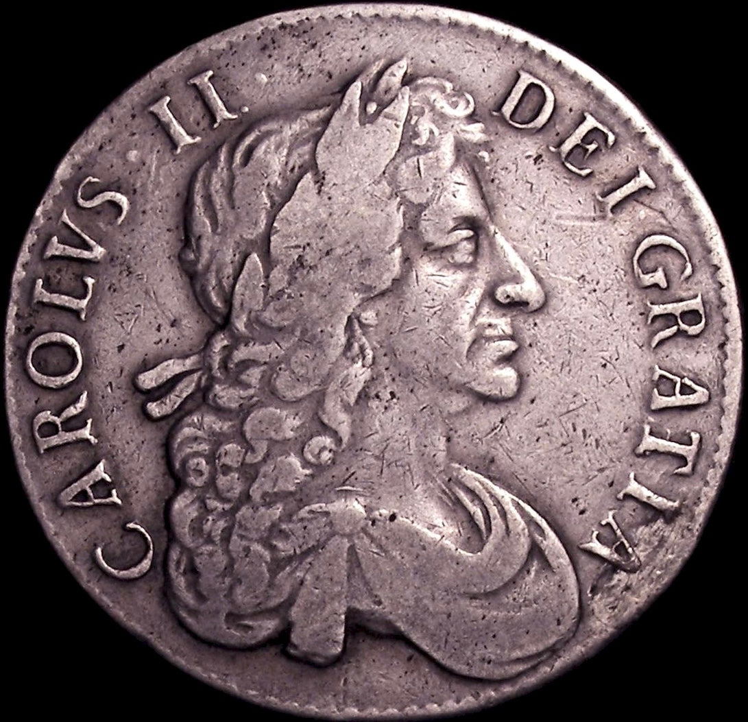 1680 Crown S3398 ESC 412 Fourth bust Very rare AVF