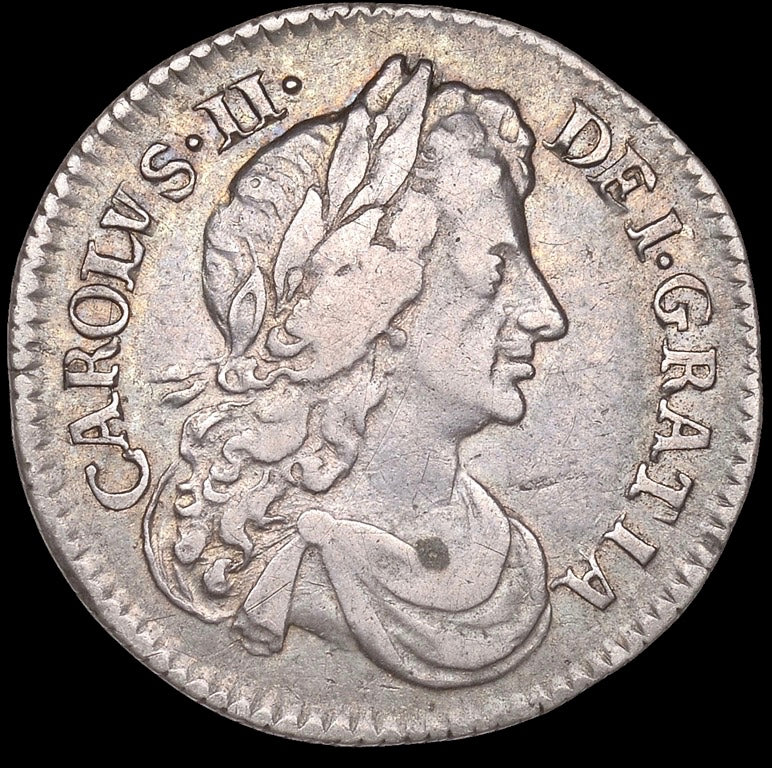 1680 Sixpence S3382 ESC 576 Very rare (R2) GF/AVF