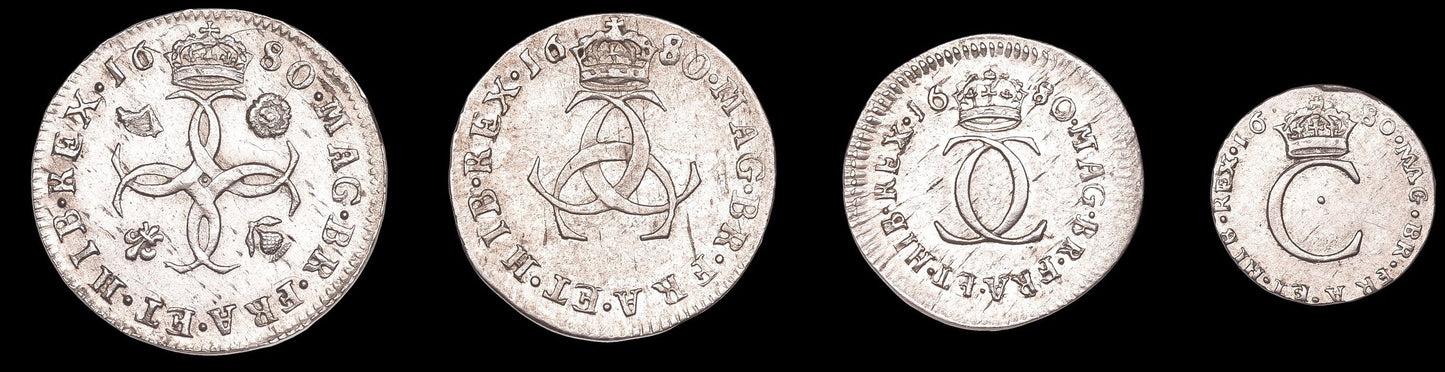 1680 Maundy Set S3392 ESC 603 Scarce NEF