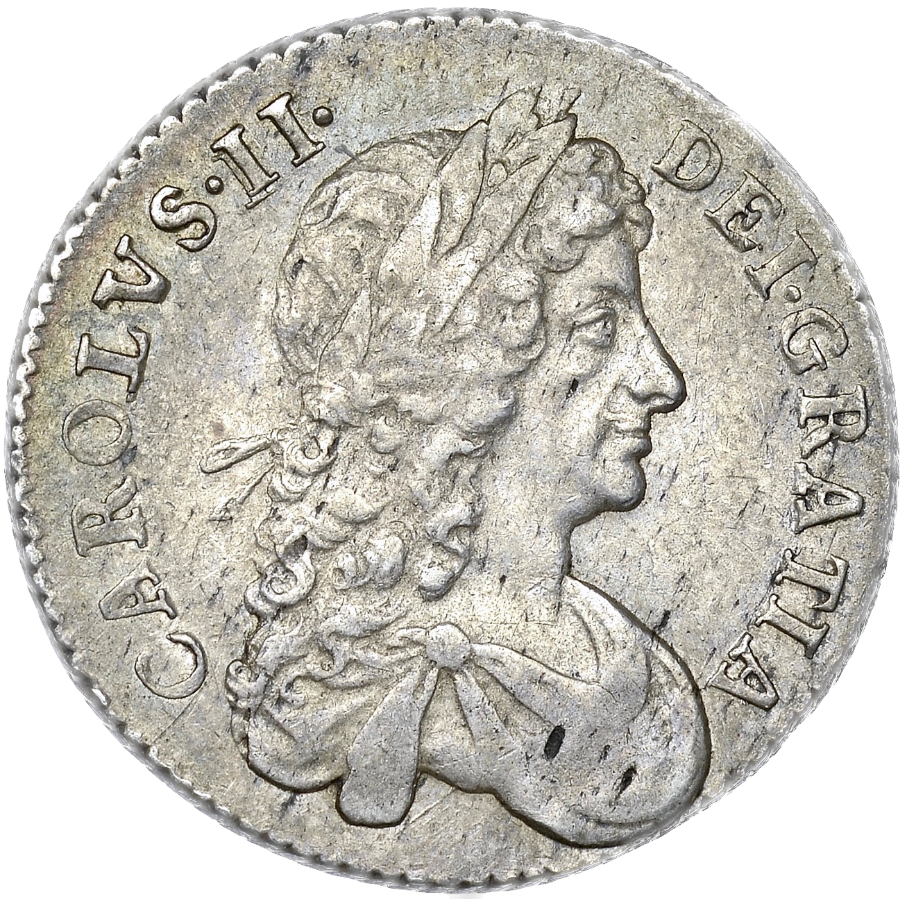 1681 Shilling Second bust S3375 ESC 553 Extremely rare (R3) VF