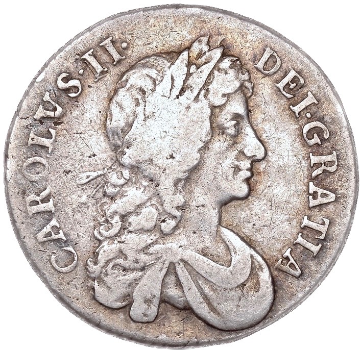 1681/0 Shilling Second bust S3375 ESC 554 Excessively rare (R5) F
