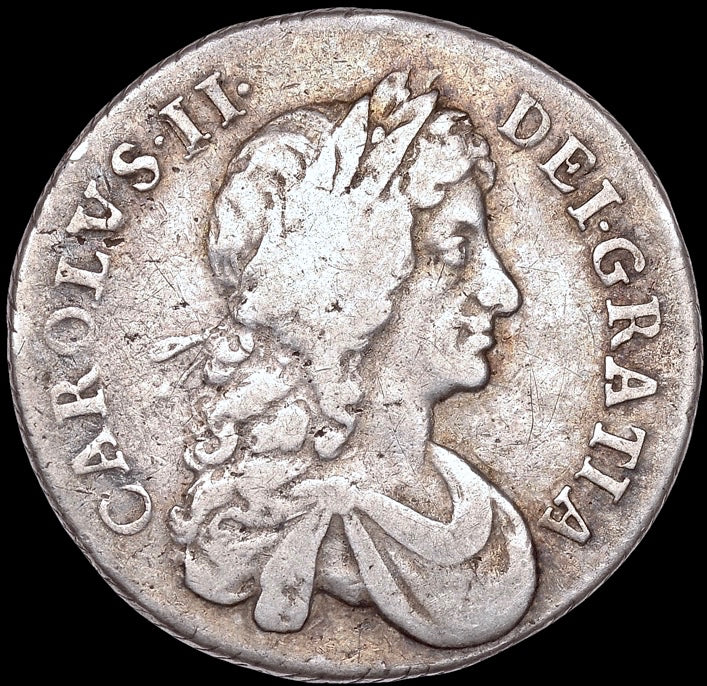 1681/0 Shilling Second bust S3375 ESC 554 Excessively rare (R5) F