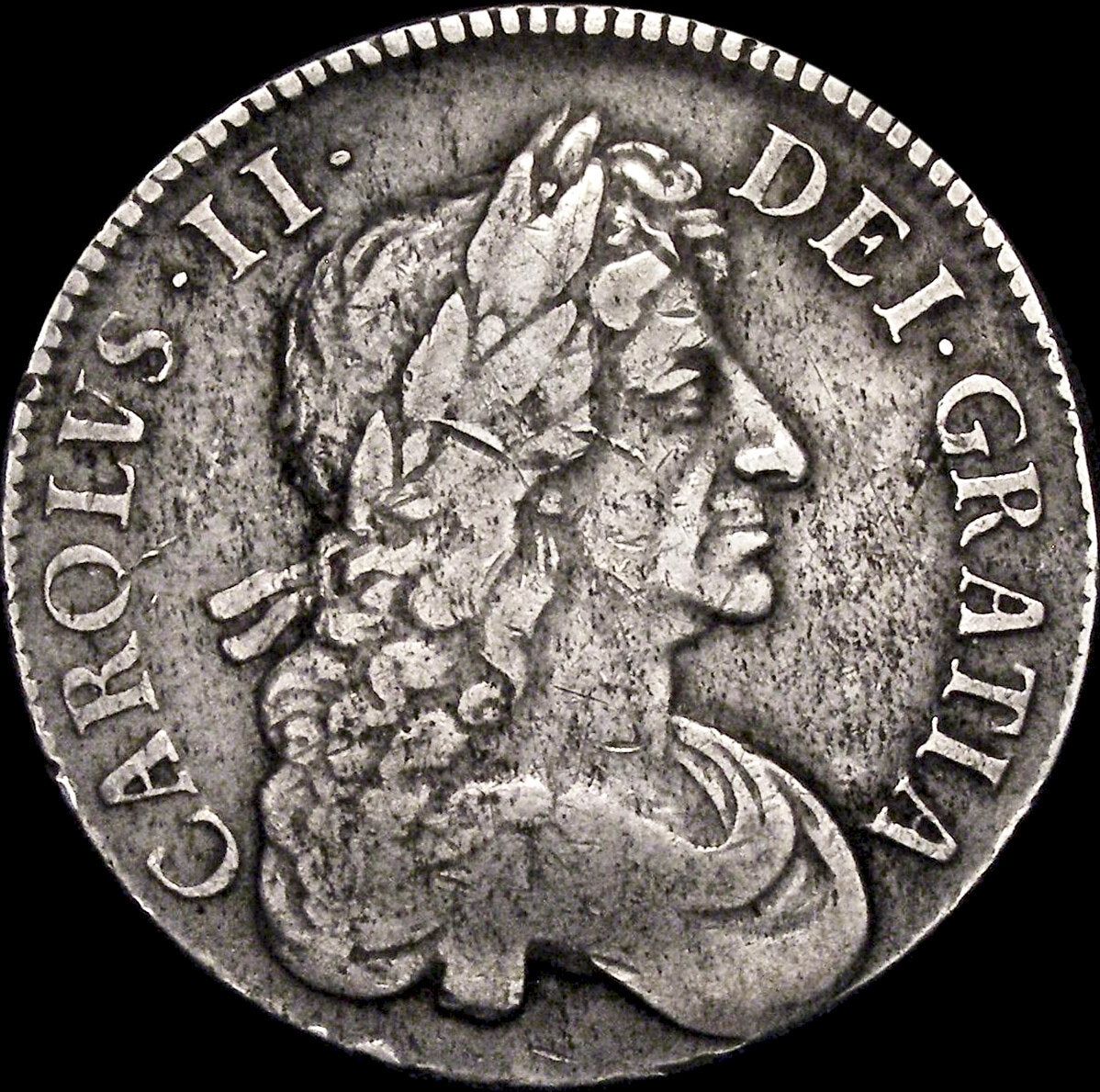 1682/1 Crown Fourth bust S3359 ESC 418 QVRRTO edge Very rare (R2) AVF
