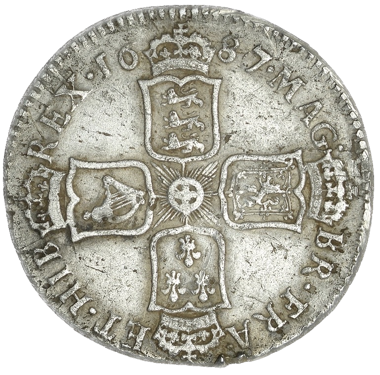 1687 Shilling S3410 ESC 768 Very rare (R2) GF