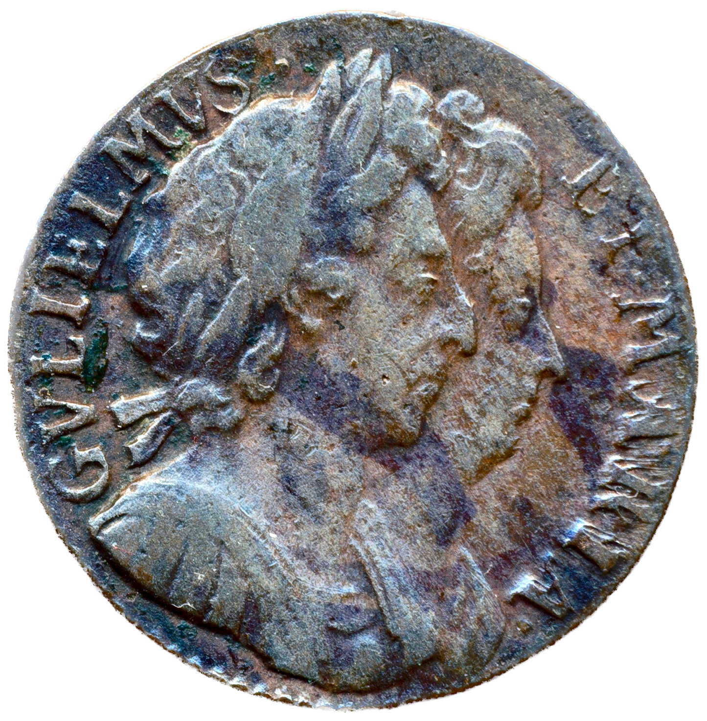 1694 Farthing S 3453 BMC 619 Single emerge line Rare VF