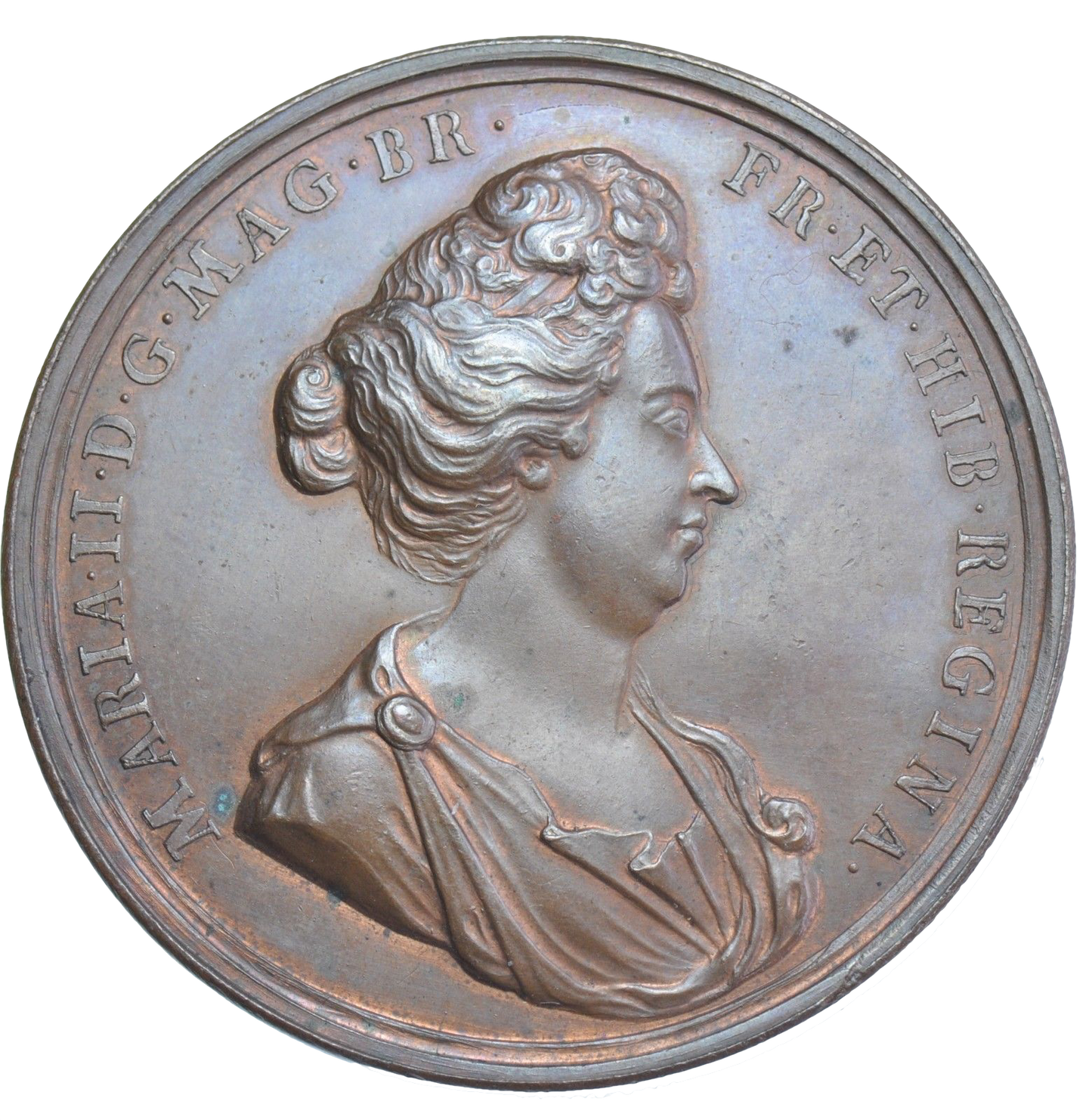 1694 Death of Mary bronze medal E362 MI111/43 EF