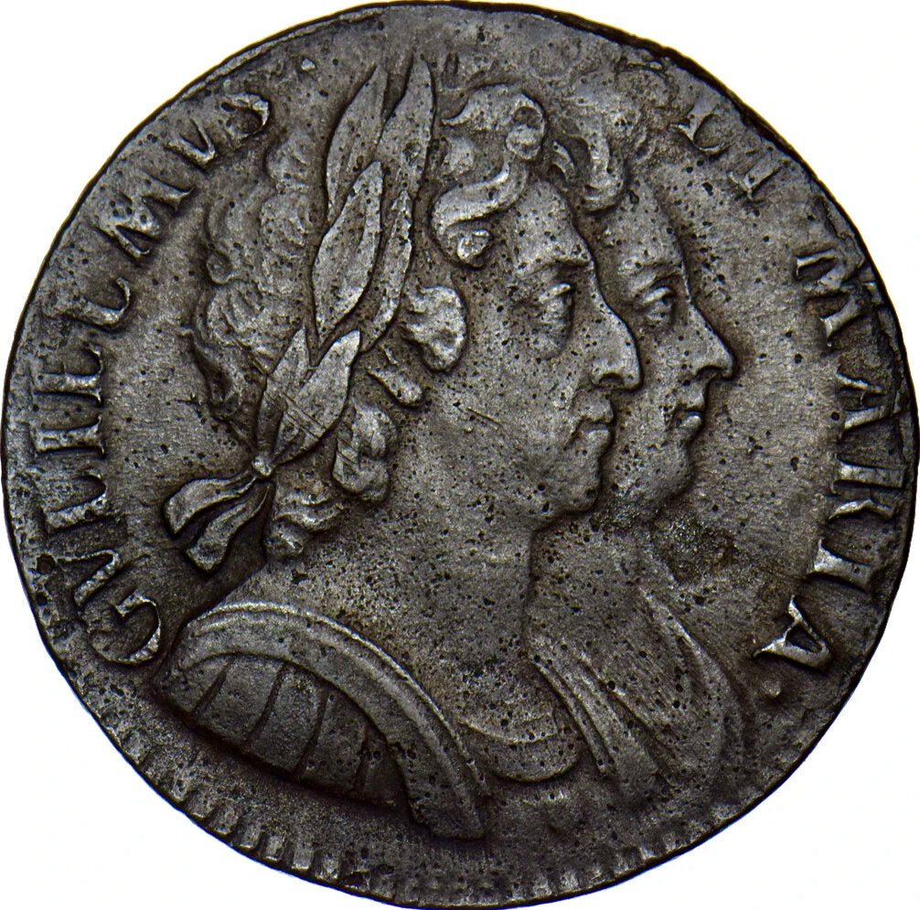 1694 Halfpenny S3452 BMC 602 Scarce GVF