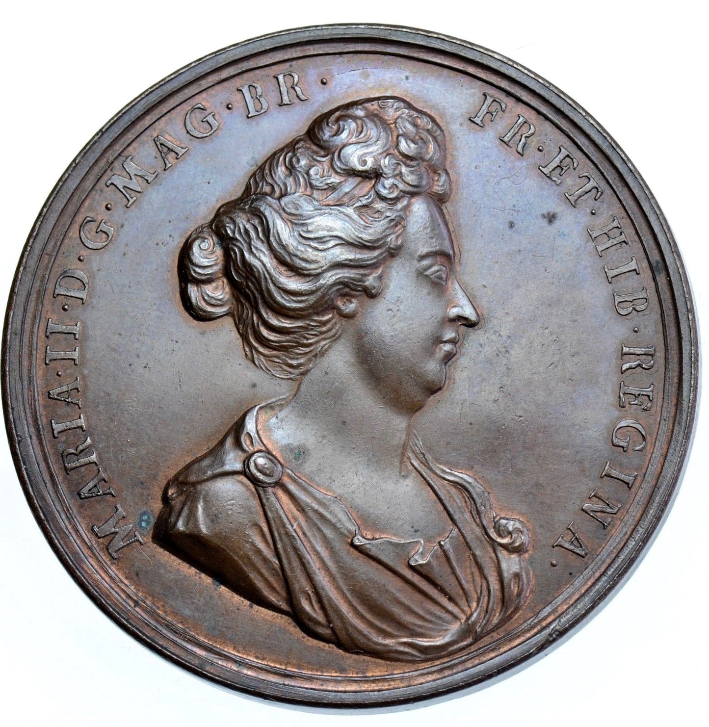 1694 Death of Mary bronze medal E362 MI111/43 EF