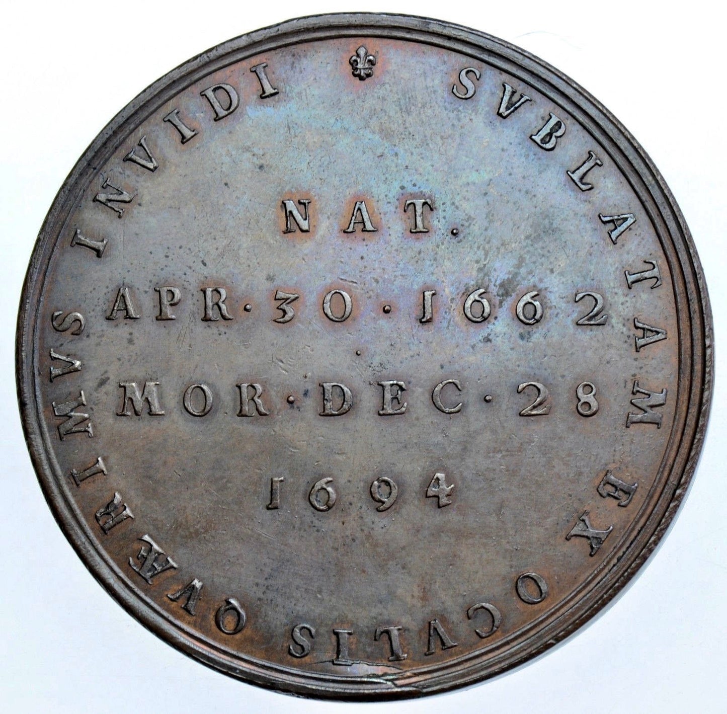1694 Death of Mary bronze medal E362 MI111/43 EF
