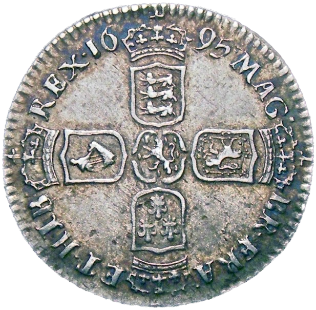 1695 Sixpence First bust S3520 ESC 1201 Rare EF