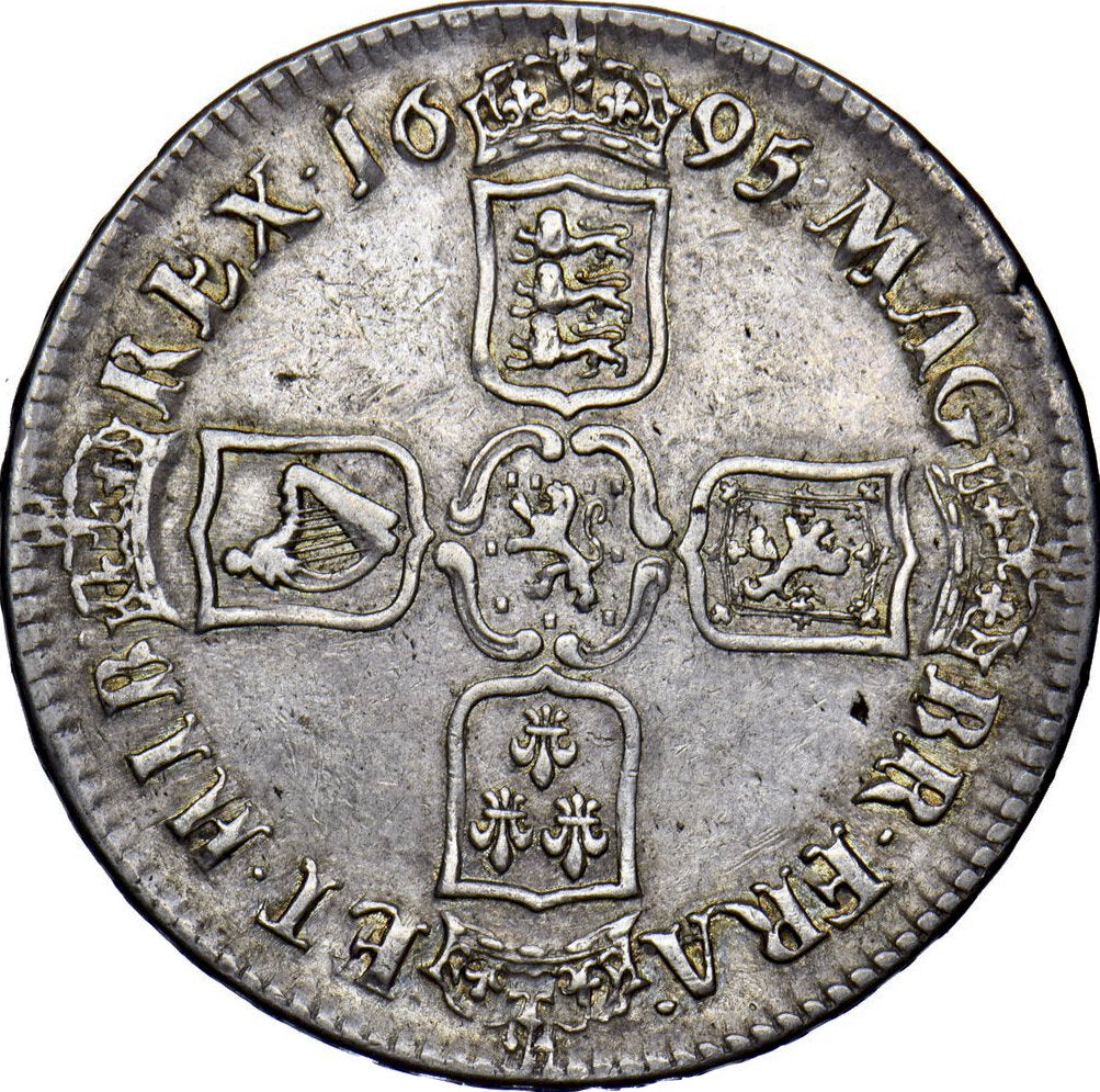 1695 Crown First bust S3470 ESC 990 SEPTIMO cinquefoil stops on edge NEF/GVF