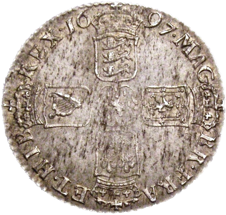 1697 Shilling First bust S3497 ESC 1117 AUNC