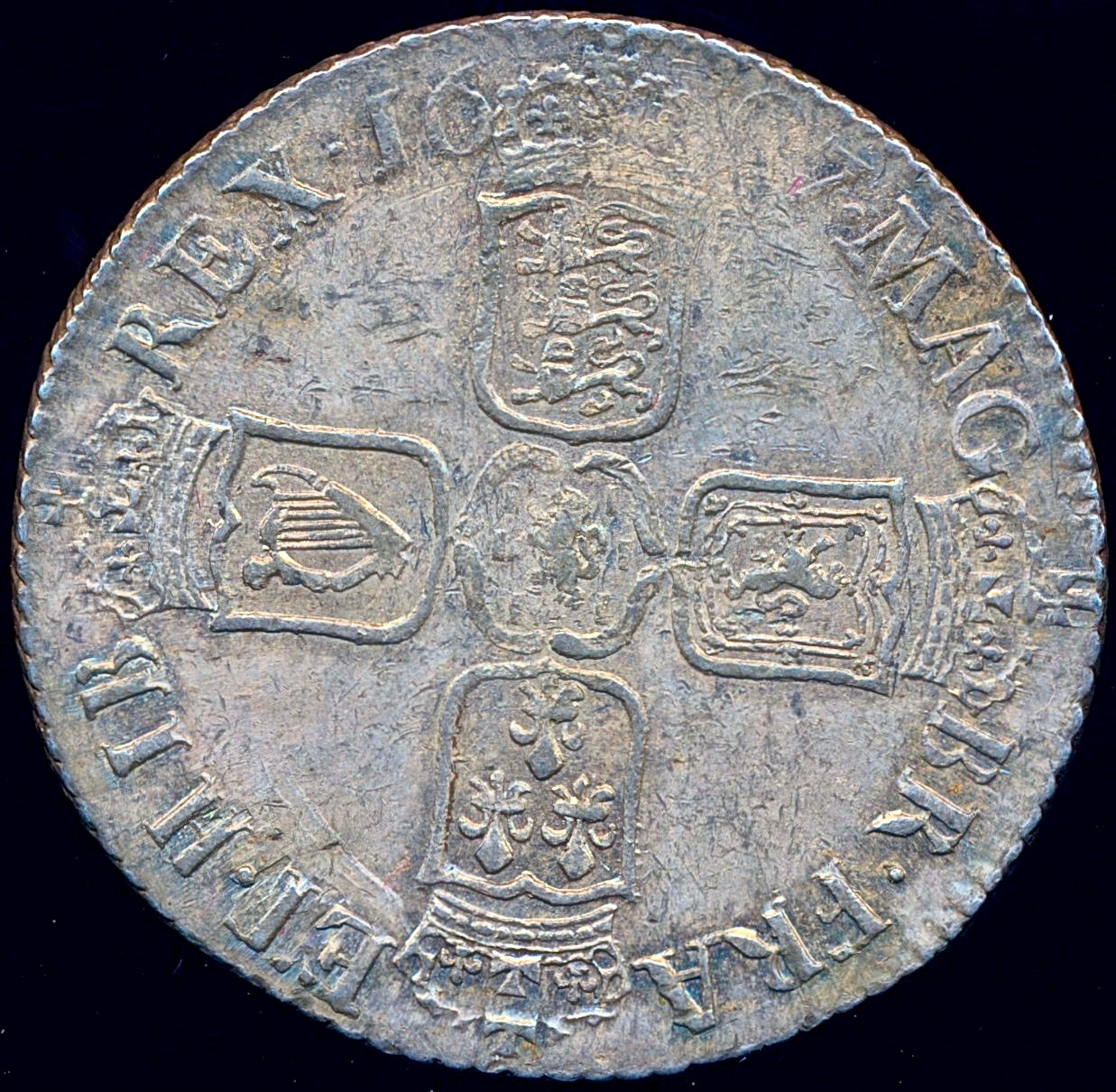 1697 Shilling Third bust S3505 ESC 1128 AUNC