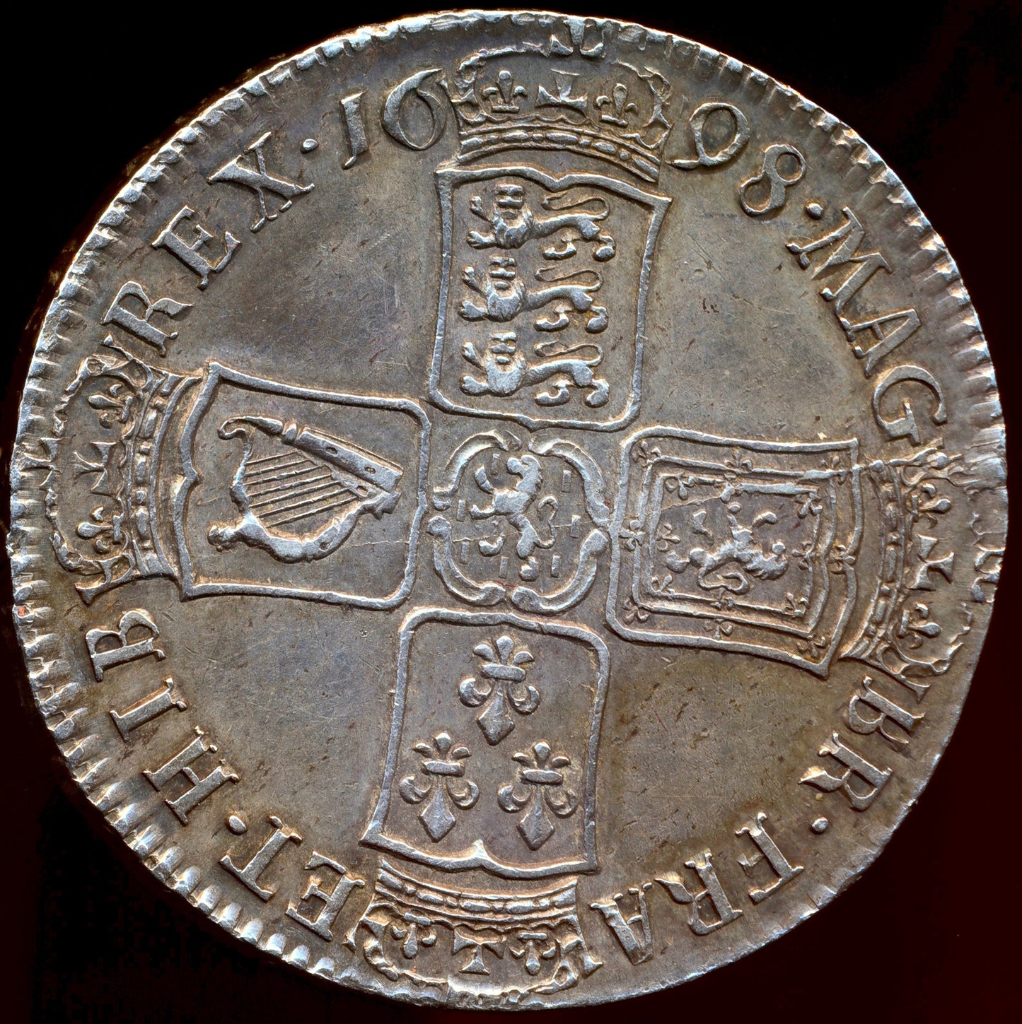1698 Halfcrown Modified large shields Edge DECIMO S3494 ESC 1034 NEF /EF
