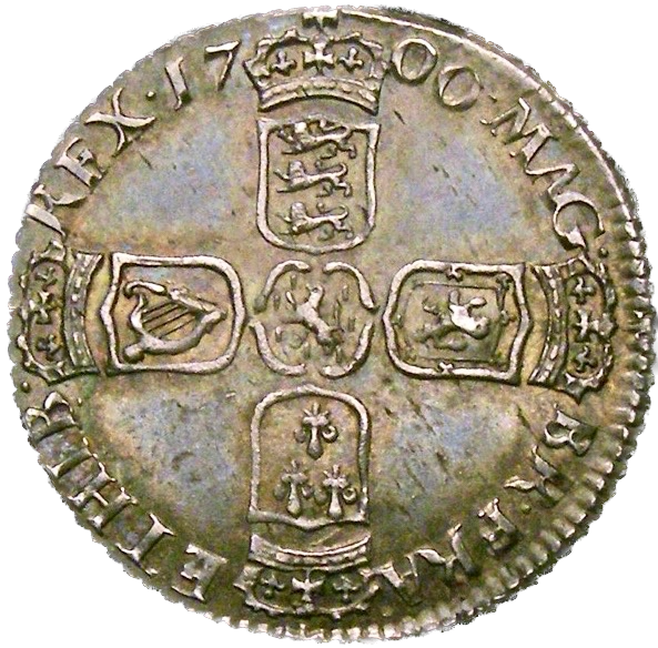 1700 Sixpence Third bust S3538 ESC 1250 GEF