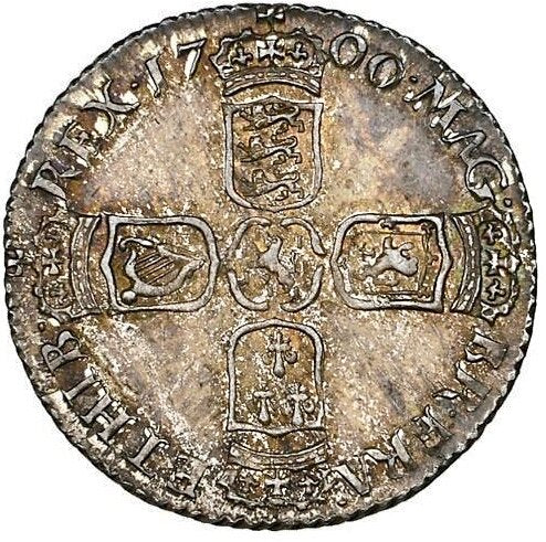 1700 Sixpence Third bust S3538 ESC 1250 GEF