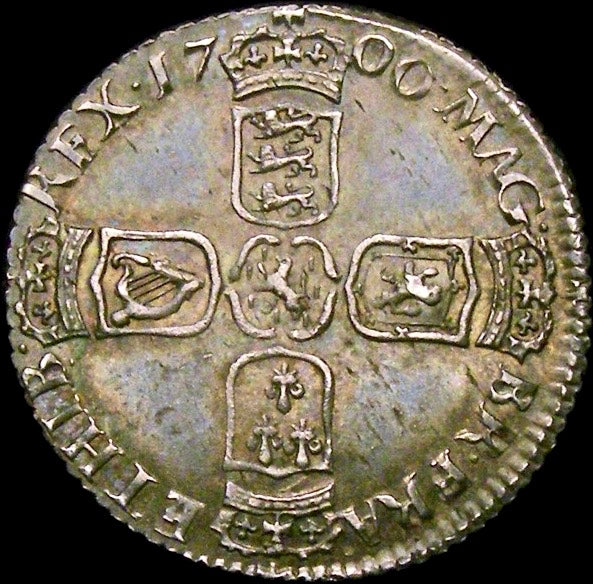1700 Sixpence Third bust S3538 ESC 1250 GEF