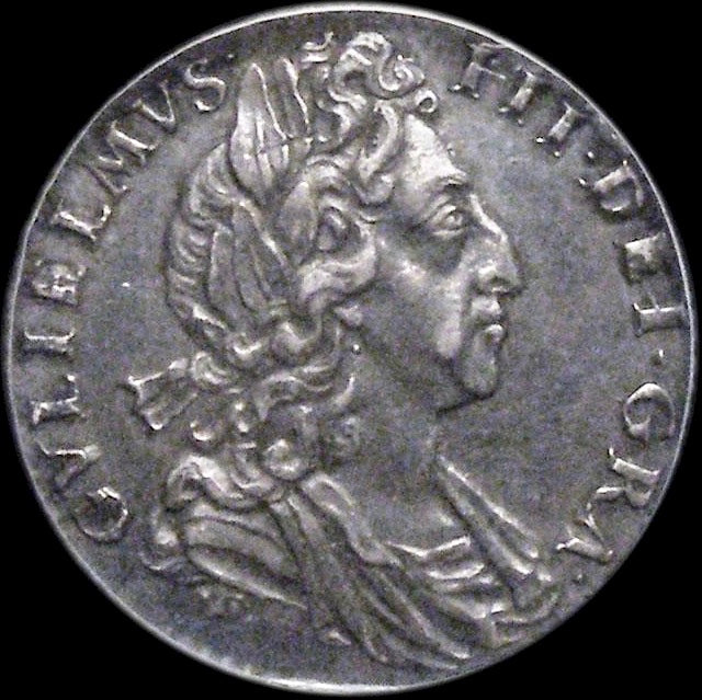 1701 Sixpence Third bust S3538 ESC 1252 Scarce GEF CGS EF 70