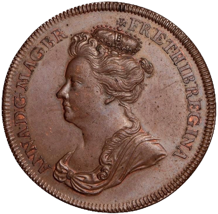1702 Coronation bronze medal E388 MI227/1 NEF/EF