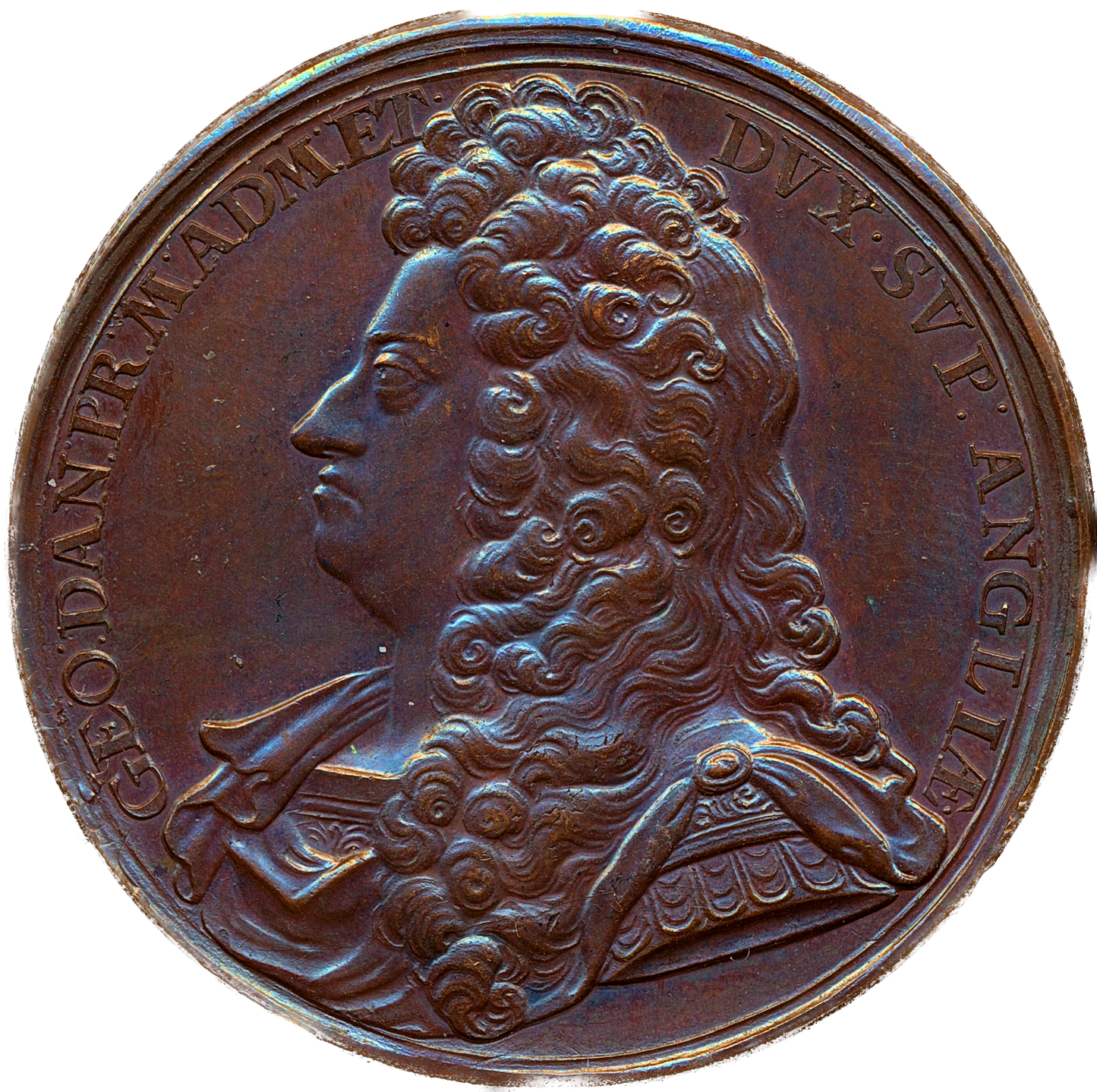 1702 Prince George, Appointment as Lord High Admiral bronze medal E392 MI233/14