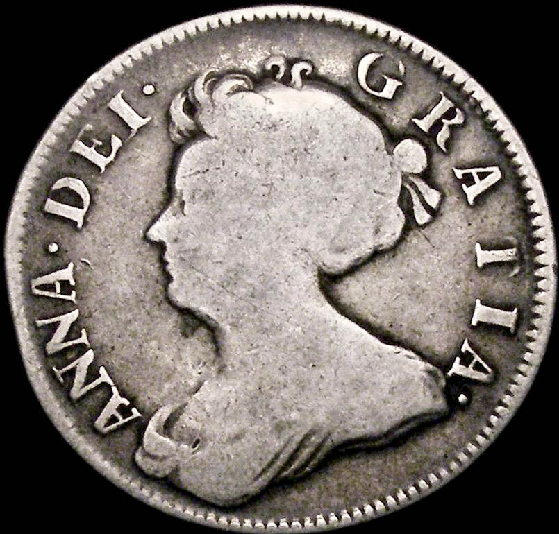 1705 Shilling S3587 ESC 1391 Plain angles Very rare (R2) NF/F