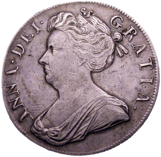 1707 Crown Second bust S3601 ESC 1345 Plain angles VF/GVF