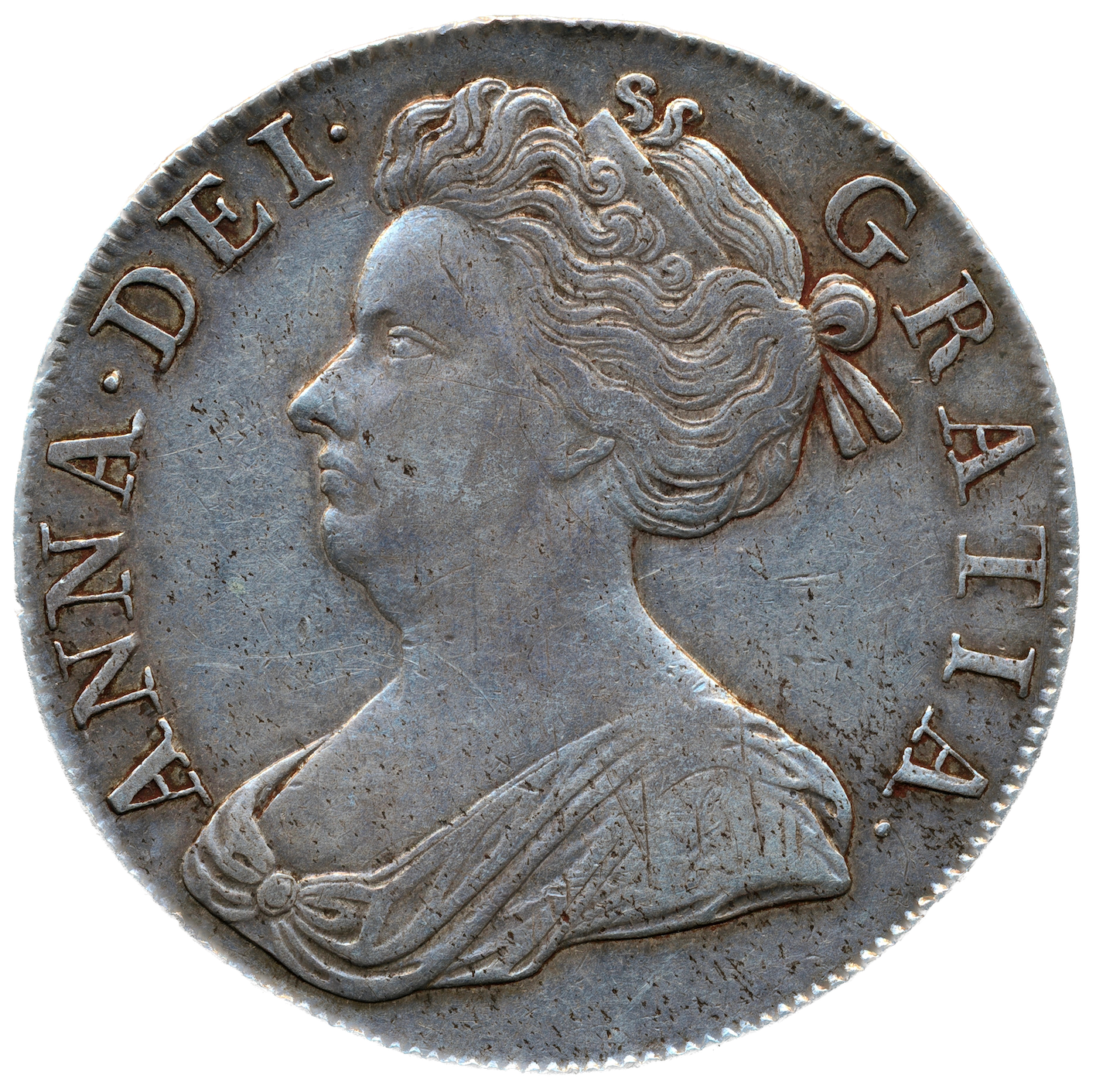1708 Crown Second bust S3601 ESC 1347 Plumes VF