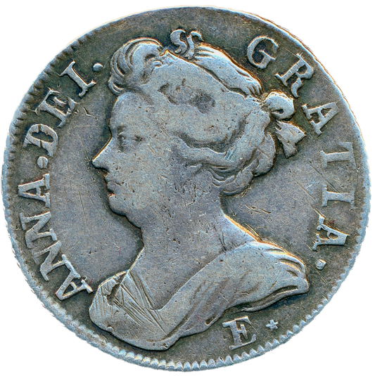 1708 E* Shilling S3615 ESC 1439 Fifth bust Very rare (R2) GF