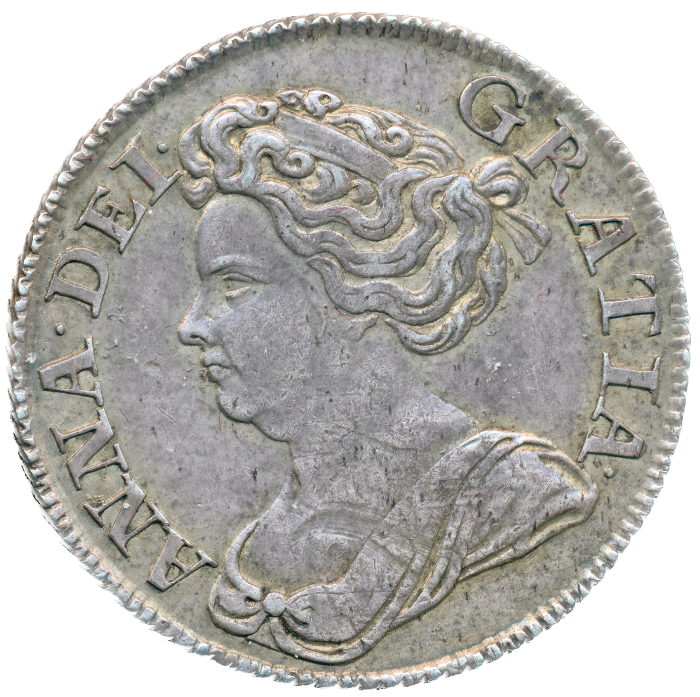 1712 Shilling Fourth bust Roses and plumes S3617 ESC 1410 NEF