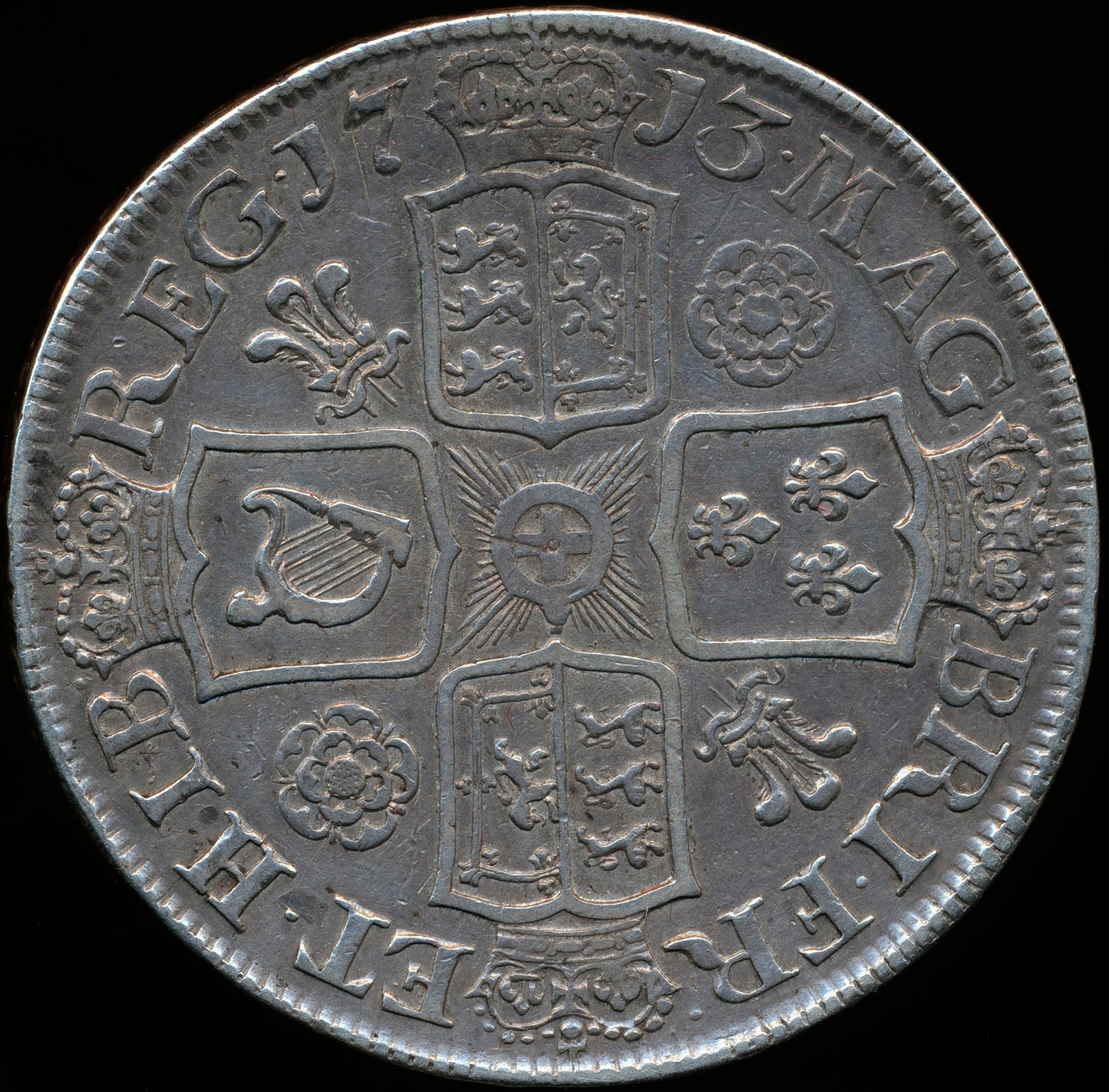 1713 Crown Third bust S3603 ESC 1349 VF