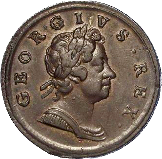 1717 Halfpenny S3659 BMC 768 NEF/GVF