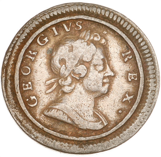 1720 Farthing S3662 BMC 818 Small obv letters VF