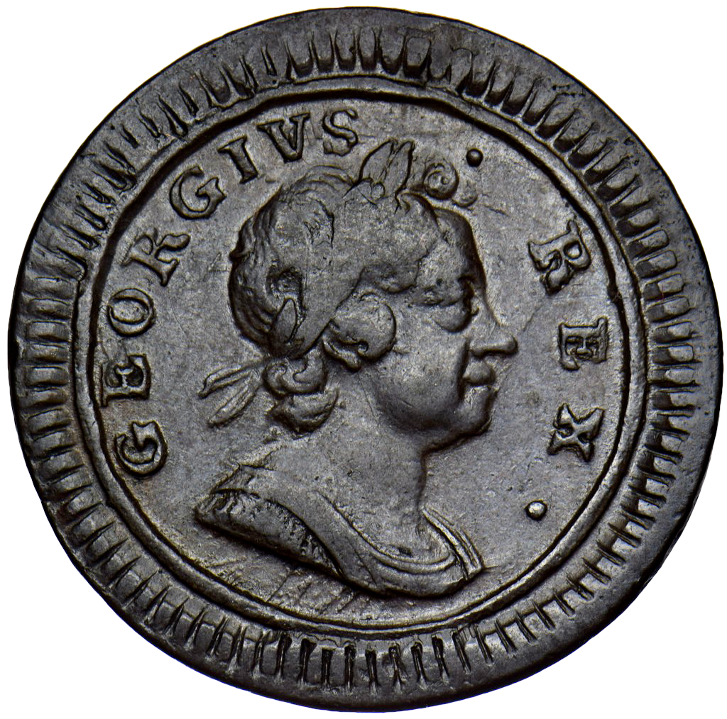1724 Farthing S3662 BMC 828 Scarce VF