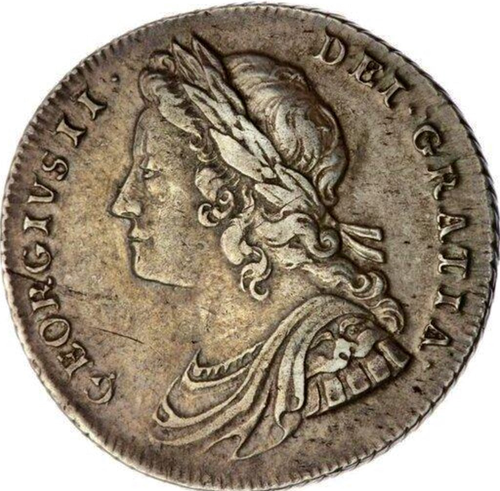 1728 Shilling Young head Plain in angles S3699 ESC 1698 Very rare (R2) GVF/NEF