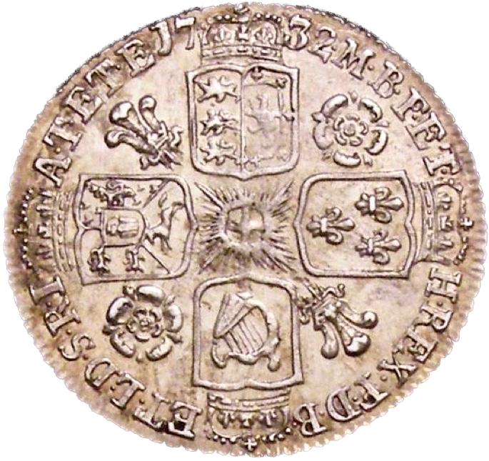 1732 Sixpence Young head Roses and plumes S3707 ESC 1742 EF