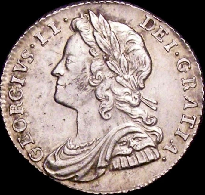 1732 Sixpence Young head Roses and plumes S3707 ESC 1742 EF