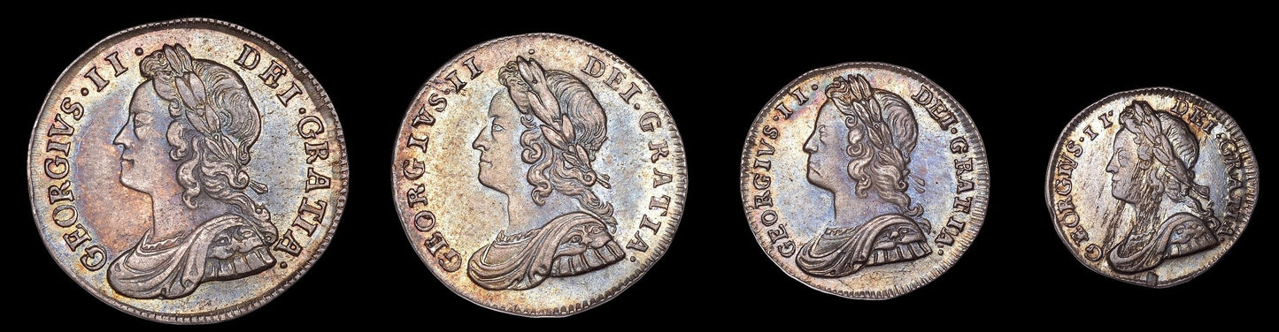 1732 Maundy set S3716 ESC 1767 Scarce NEF