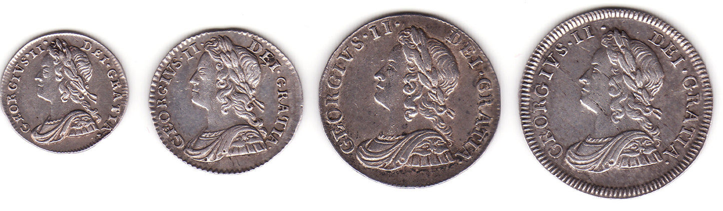 1740 Maundy set S3716 ESC 1771 Scarce NEF-EF