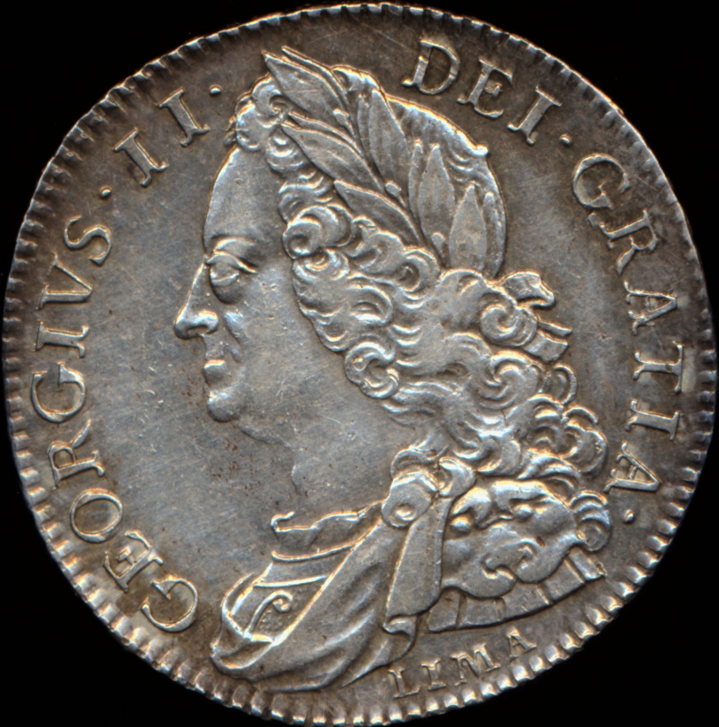 1746 Halfcrown LIMA Plain in angles Edge DECIMO NONO S3495 ESC 1688 EF
