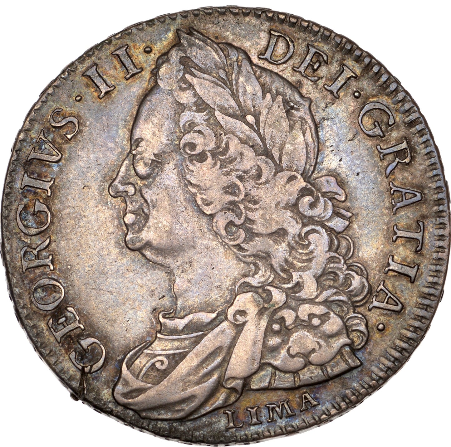 1746/5 Halfcrown LIMA Plain in angles Edge D. Nono S3495 ESC 1689 VF/GVF