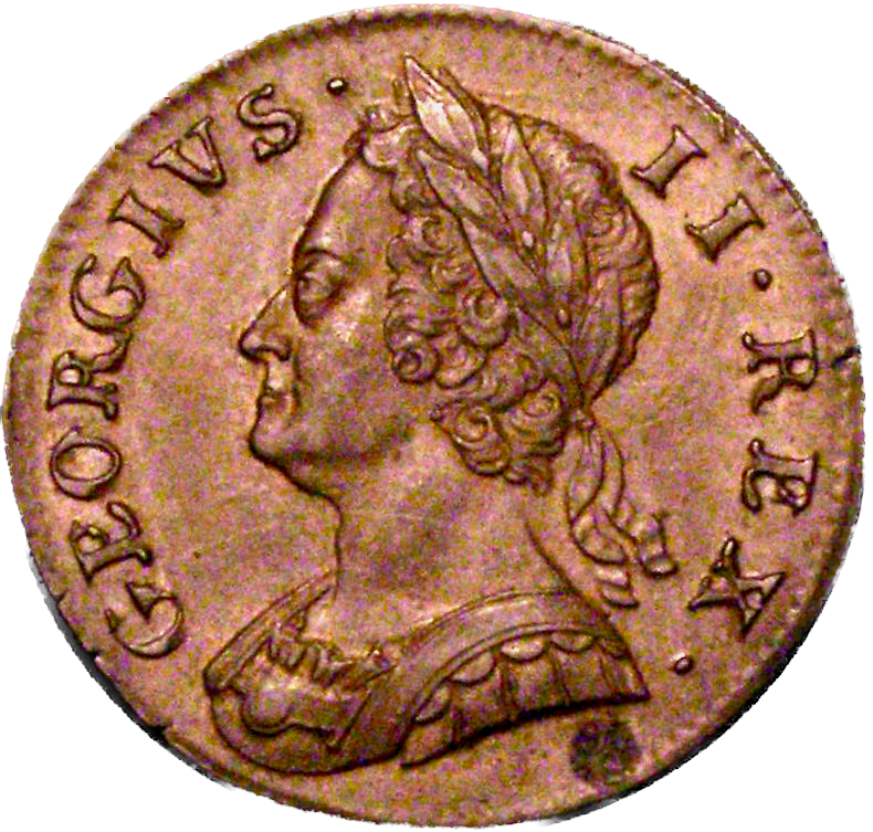 1749 Halfpenny S3719 BMC 879 GEF