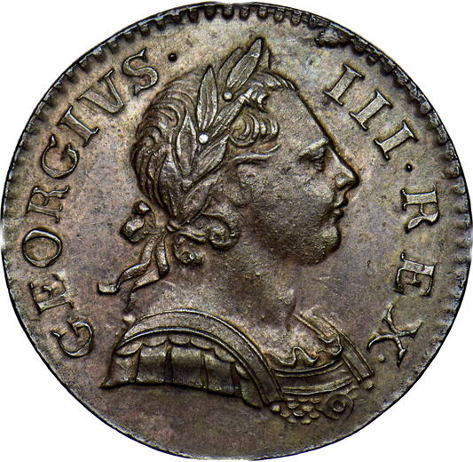 1770 Halfpenny S3774 BMC 893 AUNC