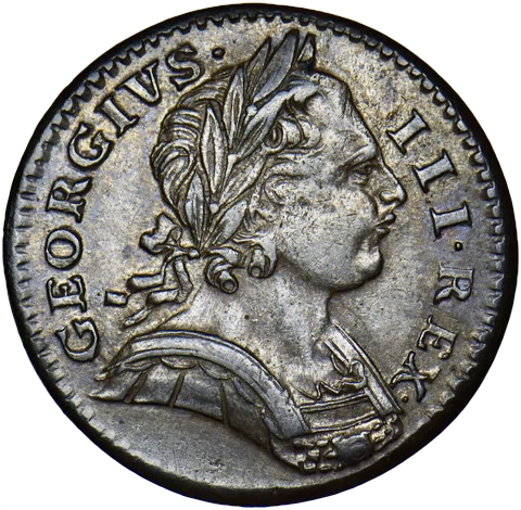 1773 Farthing S3775 BMC 911 Obverse 1 NEF