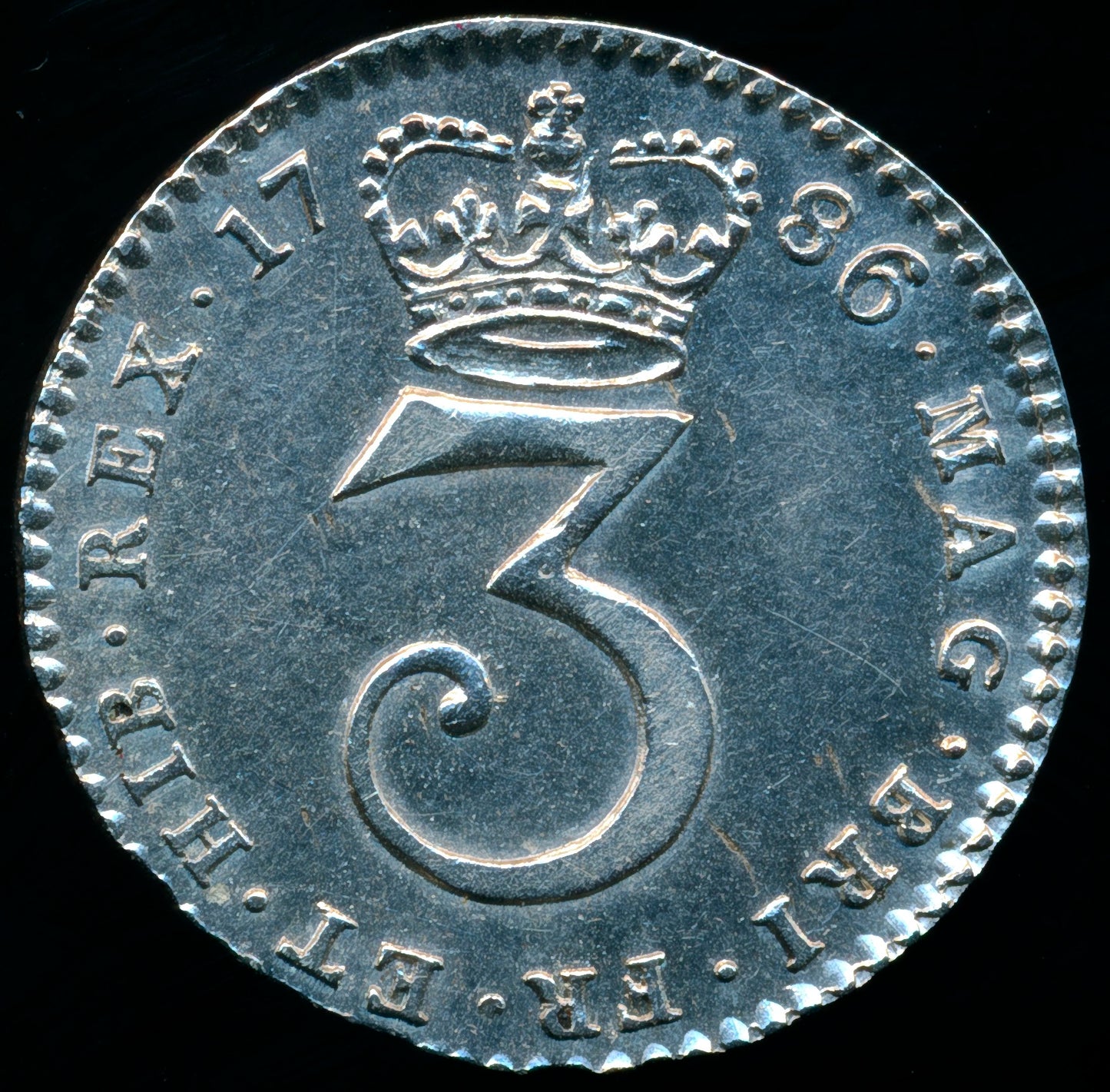 1786 Maundy set S3762 ESC 2236 Scarce NEF/EF