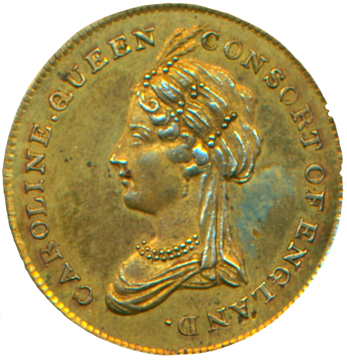 1795 Marriage of Prince of Wales and Caroline Brass BHM 399 NEF